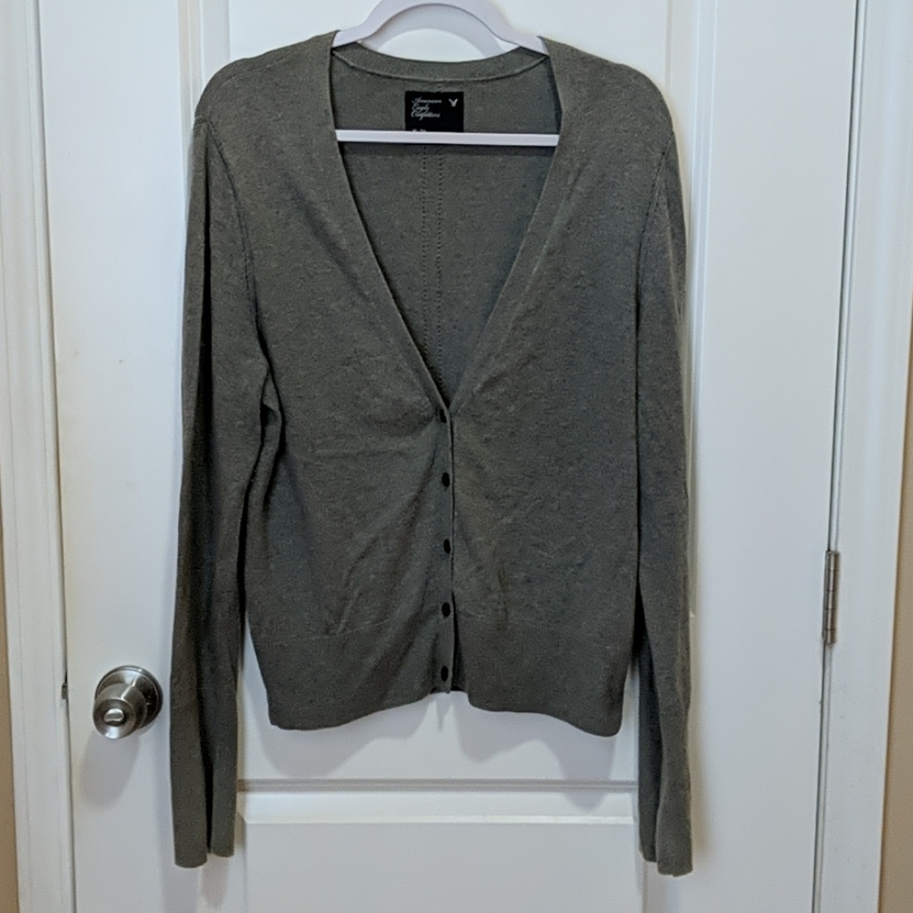 American Eagle Grey Cardigan
